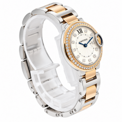 Cartier Ballon Bleu De 28MM WE902076 Diamond Dial & Bezel Watch